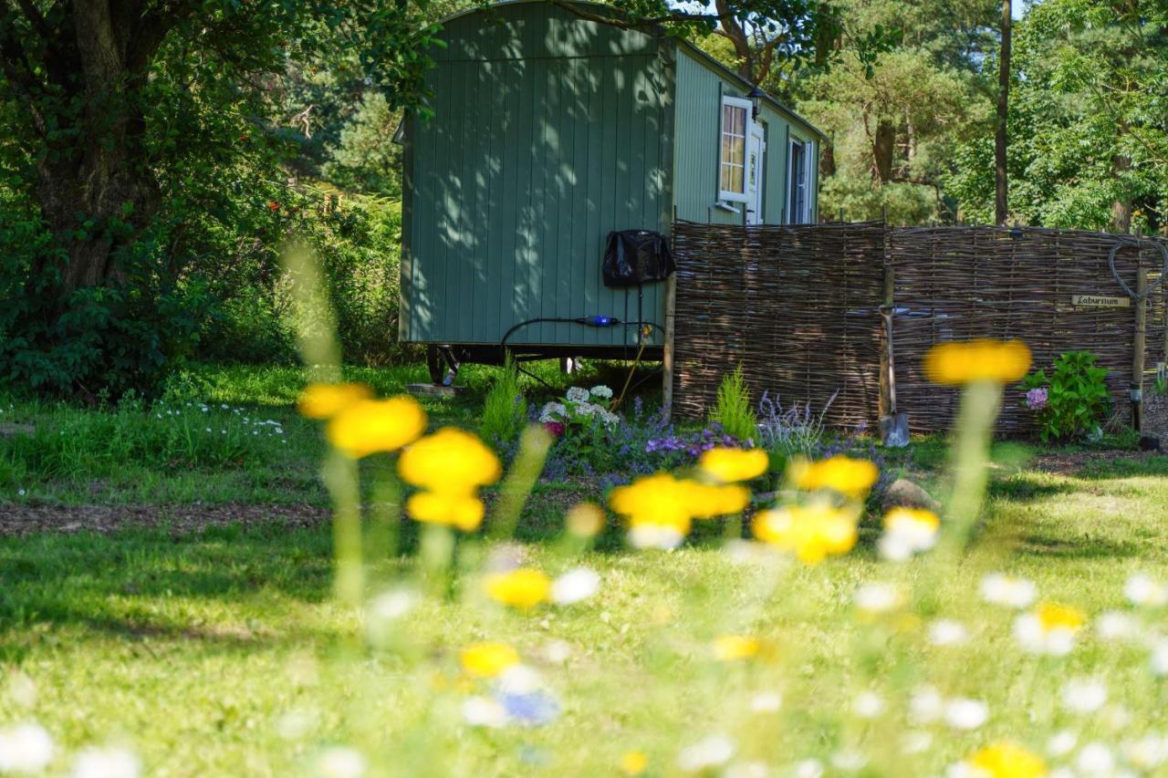 The Laburnum Retreat Shepherd Hut Private Hot Tub Upper Hulme Exteriör bild